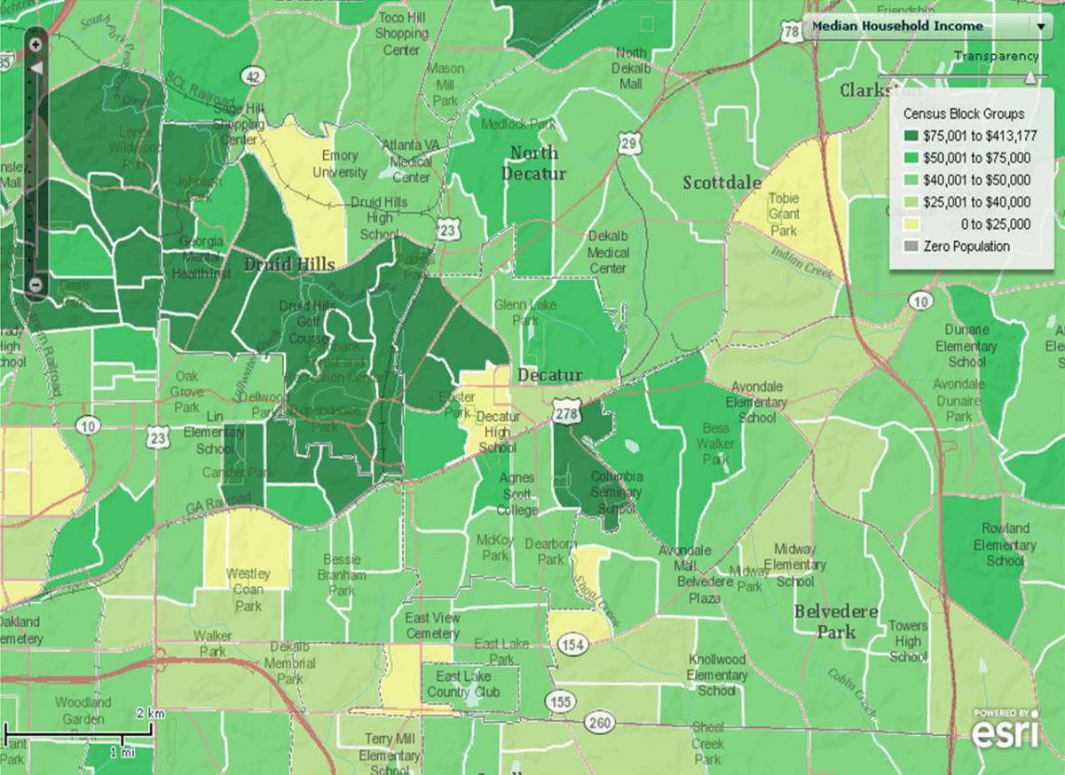 demographic map of Atlanta
