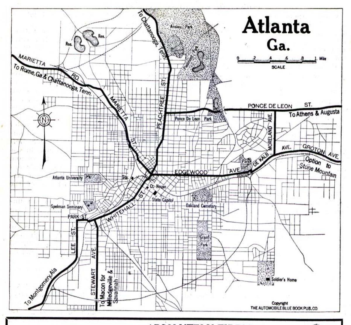 map of Atlanta Georgia