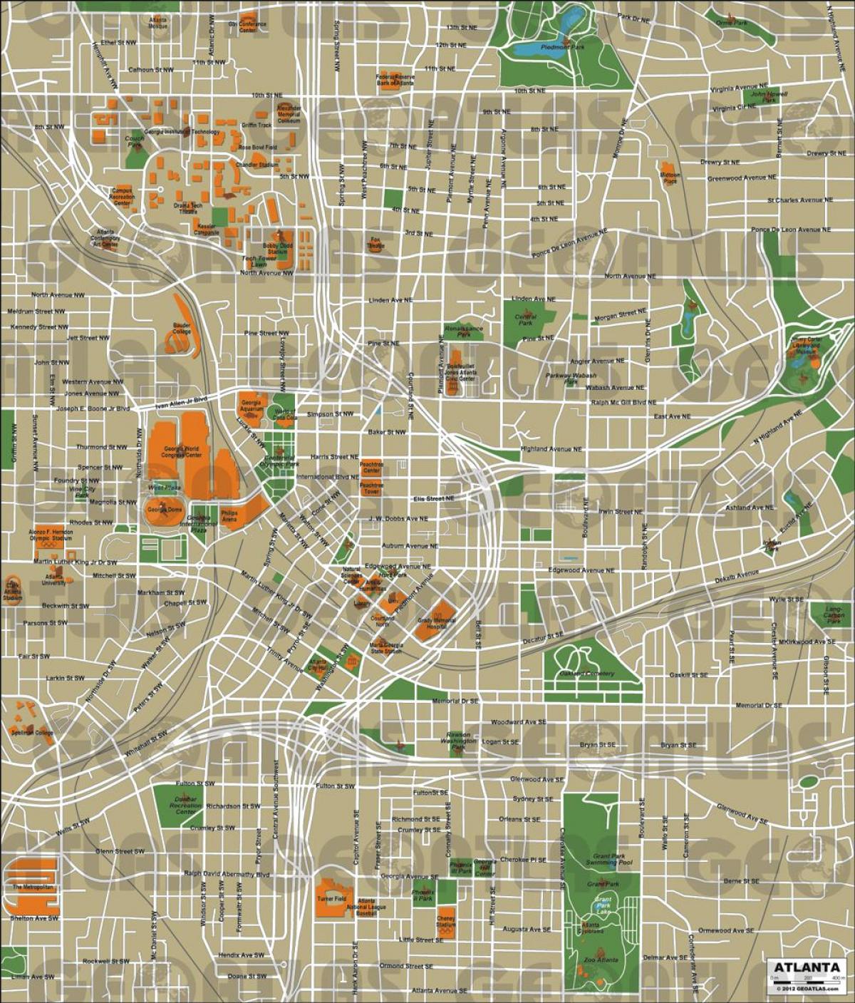 city of Atlanta map