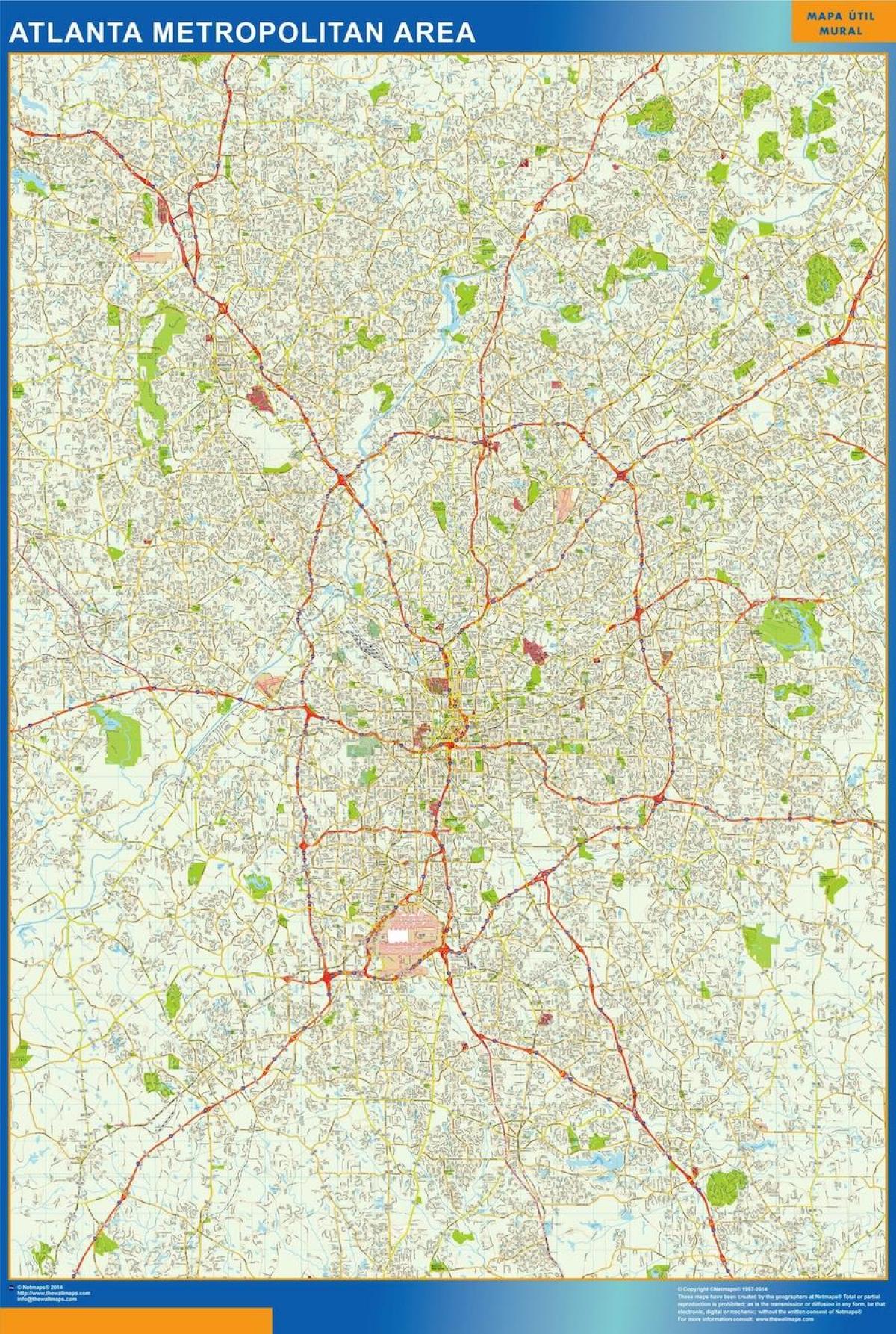street map of Atlanta