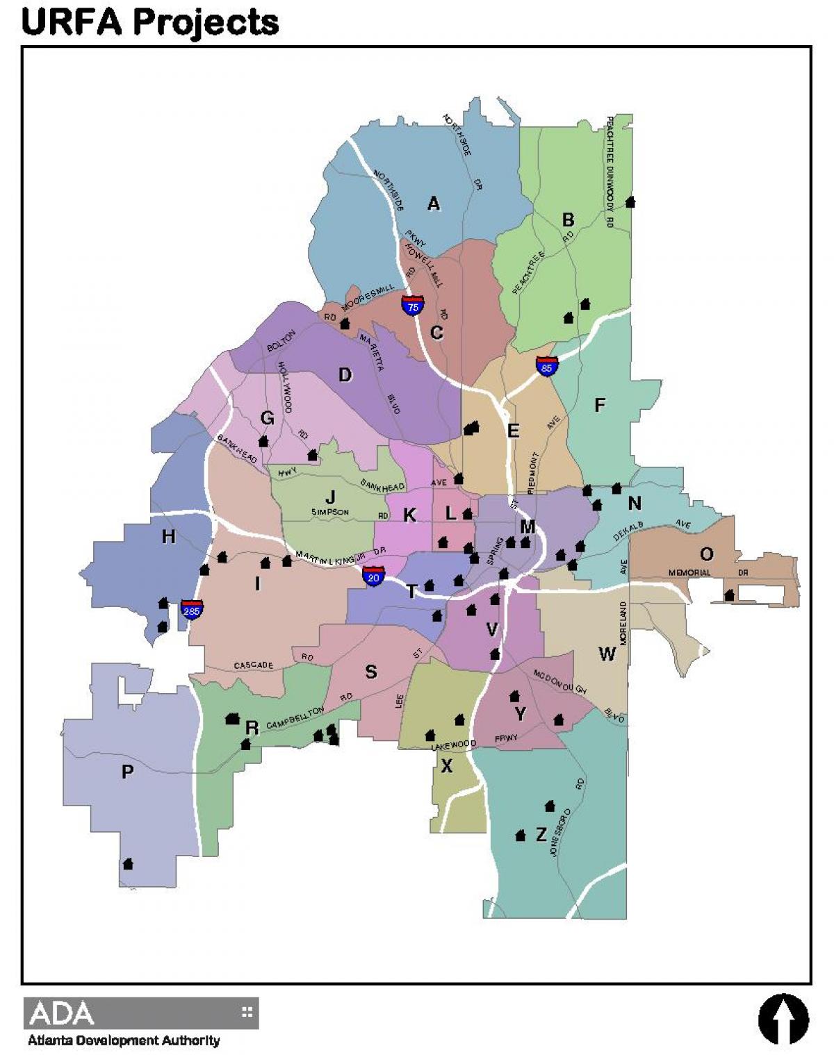map of Atlanta zone map