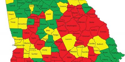 Atlanta Georgia county map