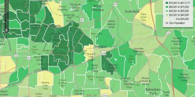 Demographic map of Atlanta