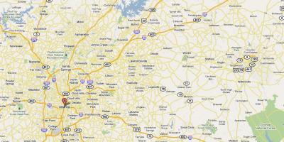 Map of Atlanta ga