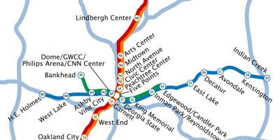 Map of metro Atlanta