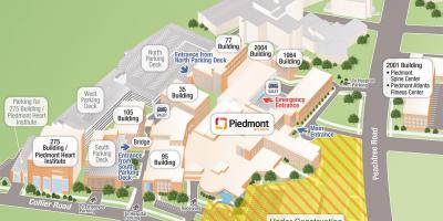 Piedmont hospital map