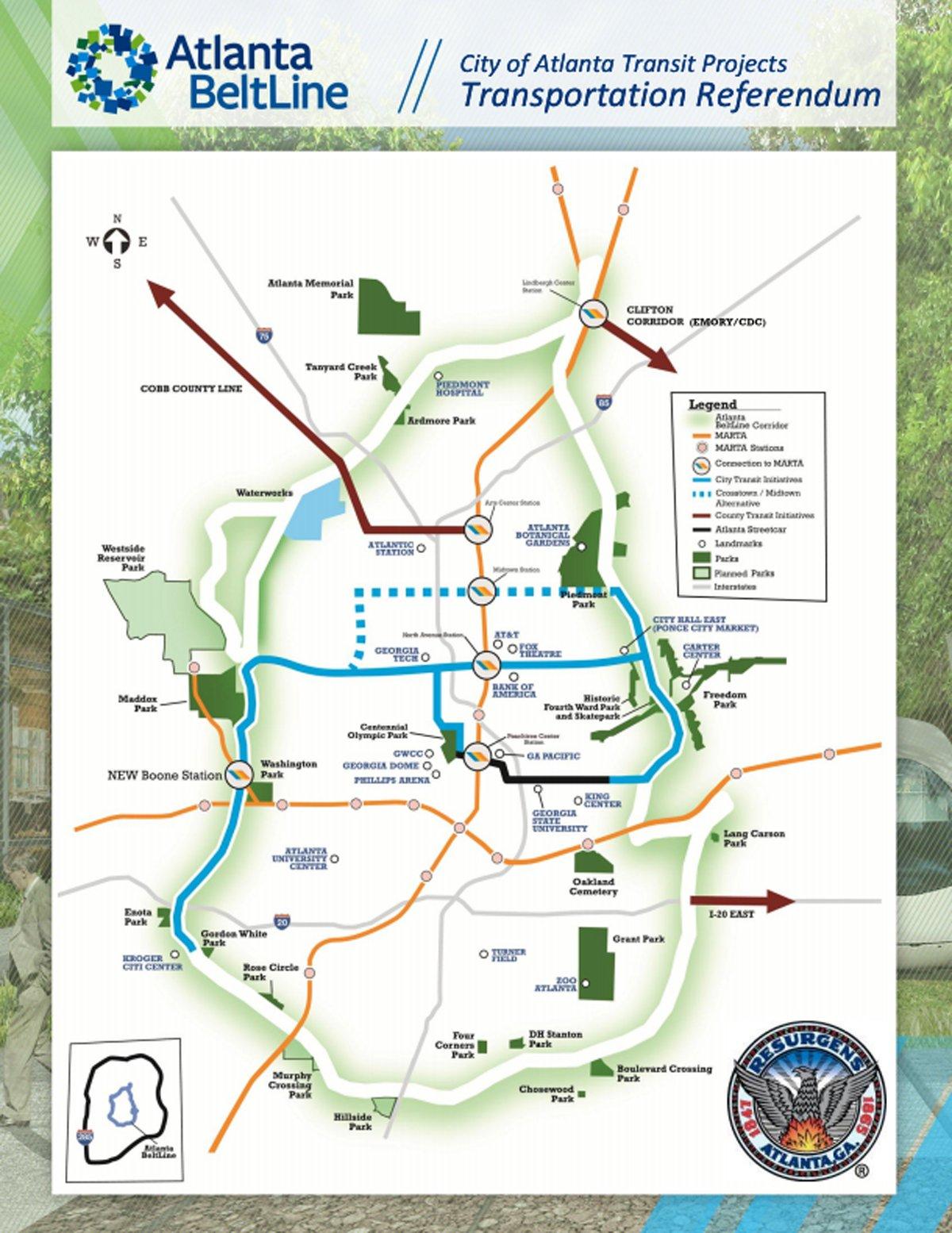 Atlanta Beltline Map 