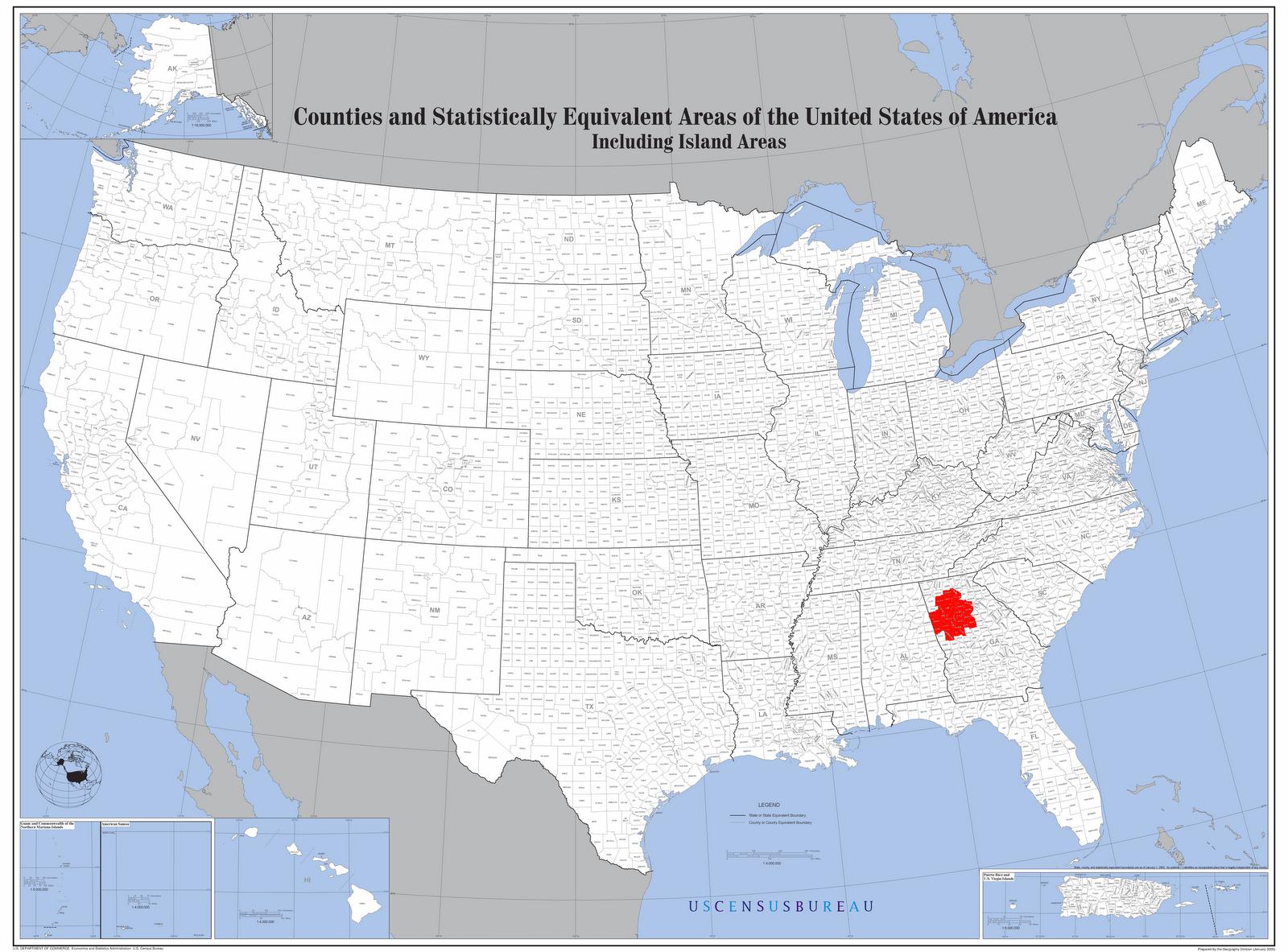 atlanta carte usa Atlanta USA map   Atlanta on us map (United States of America)