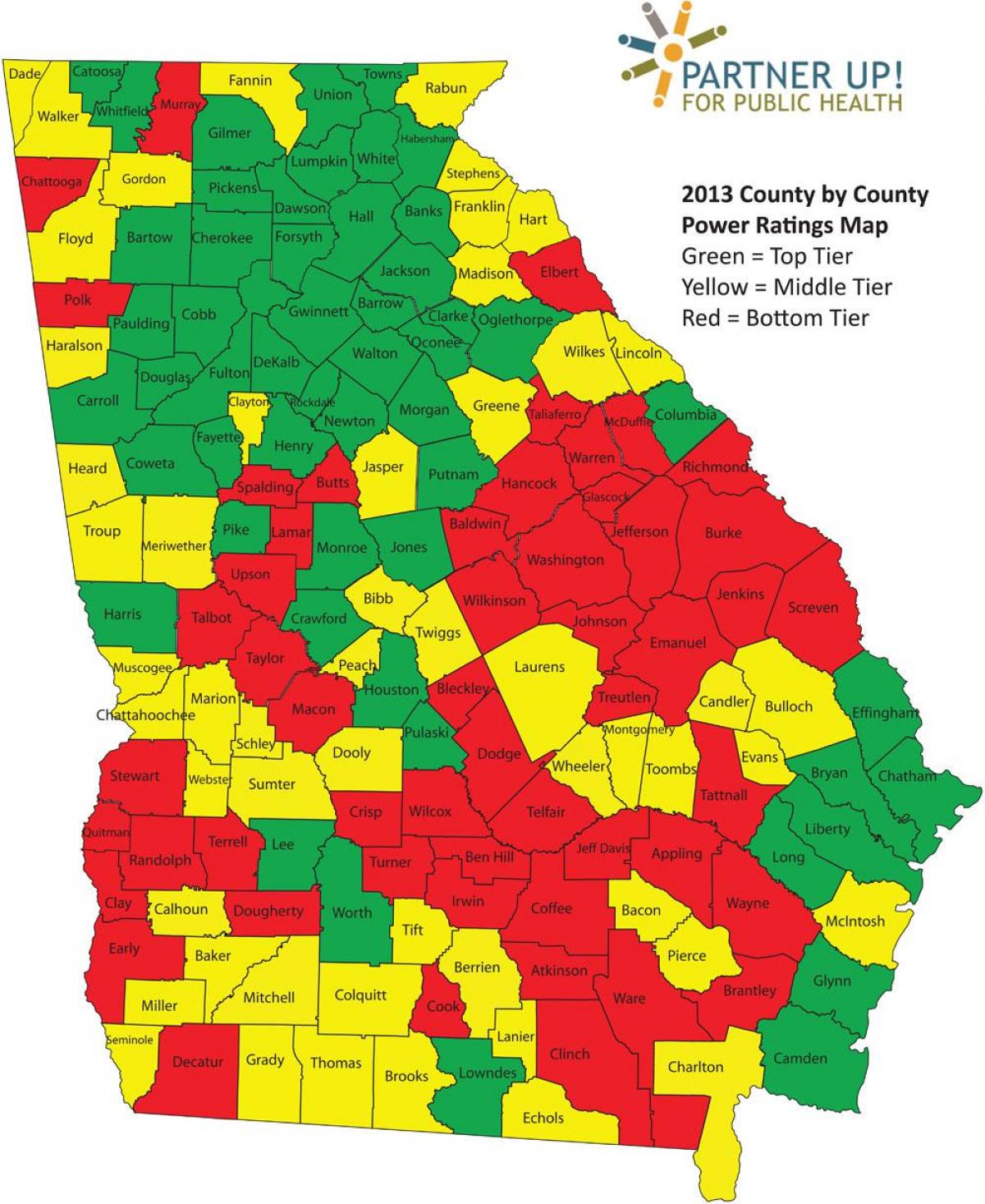 Atlanta county map - Atlanta Georgia county map (United States of America)