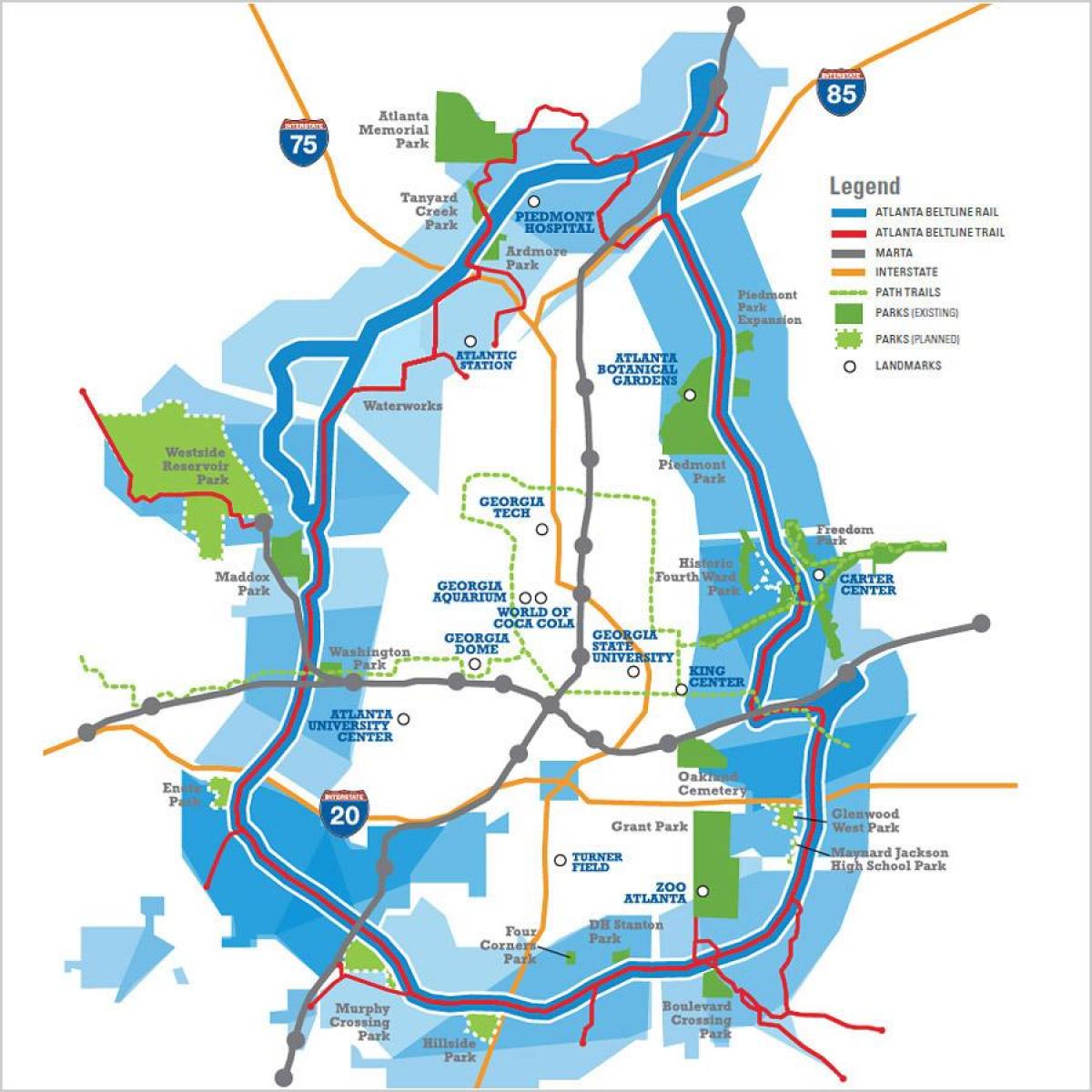 beltline Atlanta map