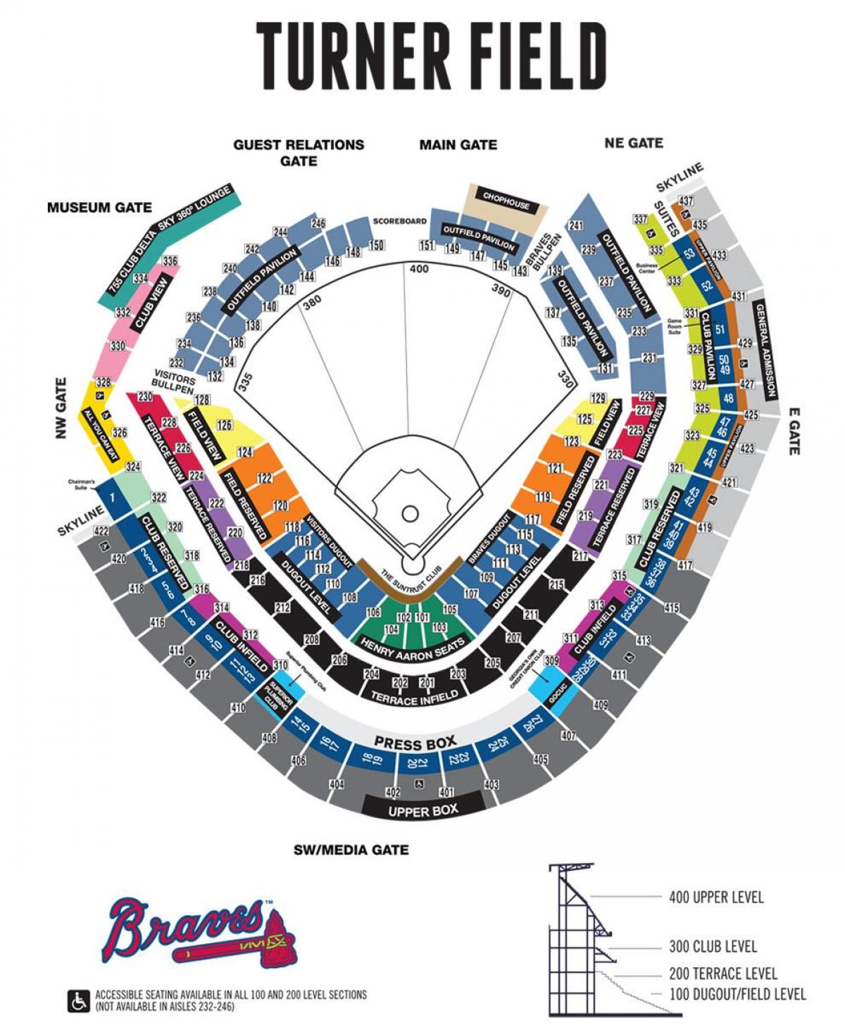 Turner field seat map - Braves stadium seating map (United ...