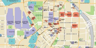 Atlanta tourist attractions map