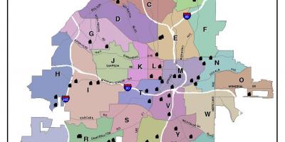 Map of Atlanta zone map